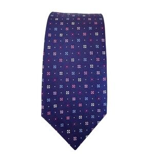 Eton Blue Multi Color Floral Silk‎ Tie